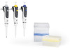 BRAND 705892 Transferpette S Adjustable Pipette Set, Starter-kit Macro, 3 pipettes: D-1000 (100-1000µl), D-5000