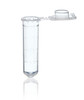 BRAND 780546 Microcentrifuge tubes, 2 ml, PP, with attached cap, transparent