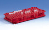 BRAND 4341051 Microcentrifuge tube rack, PP, suitable for 128 tubes up to diameter 11 mm, blue