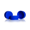 DURAN 1112716 Wide Mouth Screw Cap GLS 80 Blue PP, Pack of 10