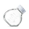 DURAN 218914459 TILT GL 56 Media Preparation Bottle (clear), with screw cap (PP, white), 500 mL, Case of 4
