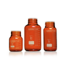 DURAN 818664409 PURE GLS 80 Bottle, wide mouth, amber, with protective cover, without screw cap and pouring ring, 500
