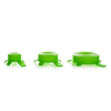 Kimble 291110037 Silicone Lid Set S-M-L, Green, Case of 3