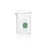 Kimble 14000G-150 KIMAX Colorware Beaker, low form, with spout, Green, 150 mL, Case of 12