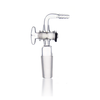 Kimble 185000-2440 KONTES Right Angle Flow Control Inlet Adapter, With Glass Stopcock and Inner Joint, 24/40 mm