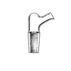 Kimble 190000-2942 KONTES Pour or Transfer Adapter, 65 mm