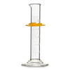 Kimble 20024-25 KIMAX Graduated Cylinder, Class B, with White Single Metric Scale and Bumper, 25mL, Case of 24