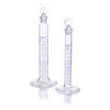Kimble 20040-500 KIMAX Graduated Mixing Cylinder, Class B, with Pennyhead Glass Stopper and Blue Scale, 500 mL, Case of 