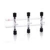 Kimble 216060-0003 KONTES Double Vacuum and Gas Manifold, With PTFE Valves, 300 mm, 3 Places