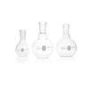 Kimble 25055-1000 KONTES Flat Bottom Short Neck Boiling Flask, 1000 mL, Case of 12