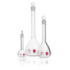 Kimble 28014PNK-250 KIMAX Colorware Volumetric Flask, Class A, Pink, 250 mL, Case of 6