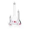 Kimble 28014R-500 KIMAX Colorware Volumetric Flask, Class A, Red, 500 mL, Case of 6