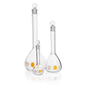 Kimble 28014Y-250 KIMAX Colorware Volumetric Flask, Class A, Yellow, 250 mL, Case of 6
