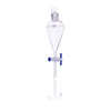Kimble 29048T-250 KIMAX Autoclavable Squibb Separatory Funnel, 250 mL, Case of 4