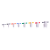 Kimble 41901R-13 Color Coded PTFE Stopper, Size 13, Case of 6