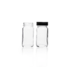 Kimble 5710448C-21 AC Medium Round Clear Bottles Bulk Packs Shrink Mod With Caps in Bags, 125 mL, Pulp/Vinyl, Case
