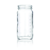 Kimble 5810858B Clear Glass AC Medium Round Bottles, Corrugated Cartons With Divider Cells, Without Caps, 250 mL, Case