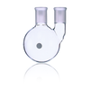 Kimble 605000-0224 KONTES Two Vertical Neck Round Bottom Flask, 24/40, 100 mL
