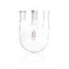 Kimble 607000-0624 KONTES Four Vertical Neck Round Bottom Flask, 24/40, 29/42, 1000 mL
