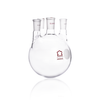 Kimble 607000-1224 KONTES Four Vertical Neck Round Bottom Flask, 45/50, 29/42, 2000 mL