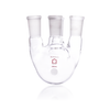 Kimble 607000-4724 KONTES Four Vertical Neck Round Bottom Flask, 250 mL