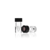 Kimble 60715-110 ACCUFORM Ungraduated Vial With Open Top Cap and PTFE-Faced, Silicone Septa, Amber, 0.1 mL, Case of 12