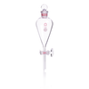Kimble 636000-0500 KONTES Squibb Separatory Funnels, Glass Stopper, 500 mL