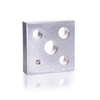 Kimble 720205-0001 Aluminum Heating Block, For All Micro Kits (Open bottom) Four Holes - (2)9/16", 13/16", 21/32"