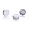 Kimble 73843A-20 Flip Cap Unlined Aluminum Seals, 20 mm, White, Case of 1,000