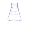 Kimble 747530-1020 MICROFLEX Threaded Erlenmeyer Flasks, without graduations, 10 mL