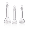 Kimble 92820G-25 KIMAX Serialized and Certified Volumetric Flask, Class A, Heavy Duty, Wide-Mouth, with Pennyhead Glass