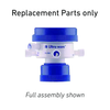 Kimble 953981-6301 ULTRA-WARE Four Valve Filtration and Delivery Cap Replacement Part, Short Stainless Steel Valve Stem