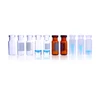 Wheaton 11-1500 µLVial 12 x 32 mm Crimp Seal Vials, 11mm Crimp, Clear, 1.8 mL, With Patch, Non-Silanized, Conical