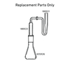 Wheaton 180022 CLEAR-SEAL Joint Arsine Generator, Component Parts, Scrubber Tube 24/40, 12/2 Joint