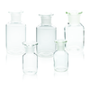 Wheaton 216017 Wide Mouth Ground Stopper Reagent Bottle, Clear Glass 250 mL, Case of 10