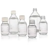 Wheaton 219929 LAB 45 Graduated Media Bottle, Clear, 500 mL with cap and pouring ring, Case of 12