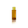 Wheaton 225205 12 x 32mm Plastic Vial With 0.1mL Insert, Amber Vial, Screw Thread, Case of 100