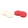 Wheaton W240583A Septa for Open Top Caps, Plain Septa, PTFE Faced Silicone, 13 mm, Case of 100