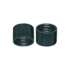 Wheaton 242760 Caps for Screw Thread Vials, Preassembled Open Top Caps and Septa, Black PP Cap With ETFE Red Rubber