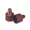 Wheaton W242519-A Dropper Tip Cap, 15-415, Brown, Case of 1,000