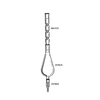 Wheaton 297825 Kuderna-Danish Apparatus, Component Parts, 500mL Flask, With 24/40 Top and 19/22 Bottom Clear-Seal Joints