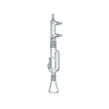 Wheaton 415502 Micro Soxhlet Extraction Apparatus, Component Parts, Extractor, 24-400 Screw Thread on Top and 20-400
