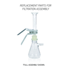 Wheaton 419332 25mm Filtration Assemblies With No. 5 Stopper Connection and Fritted Glass Support Replacement Part