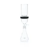Wheaton 419461 90mm Filtration Assembly With No. 8 Stopper and 40/35 Connection, With PTFE Support