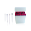 Wheaton W851363 Pipette Tips, 2 Racks of 50 Tips, Natural, 5 mL, Case of 100