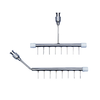 Wheaton 851380 SOCOREX DOSYS Syringe Microtest Manifolds, 4 Position, Straight, 24 Well