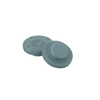 Wheaton 224100-072 Wafer Stopper, 13 mm, Gray Chlorobutyl-Natural Rubber Blend / FEP Faced, 40 Durometer, Case of 1,000