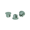 Wheaton 224100-203 Thin Flange Stopper, 20mm 3-Leg Lyophilization Gray Chlorobutyl / 55, Case of 300