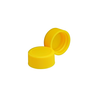 Wheaton 240706-05 Screw Cap for Screw Neck Diagnostic Bottle, Yellow, Solid Top, 20-400, Case of 300