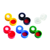 Wheaton W225330-0107 9 mm ABC Screw Cap, With White PTFE / Red Silicone Liners, Green PP, Case of 1,000